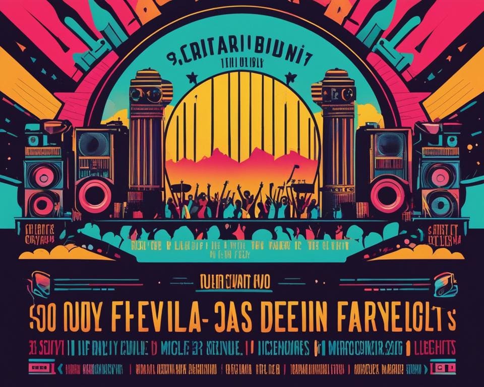 Line-up van Muziekfestivals