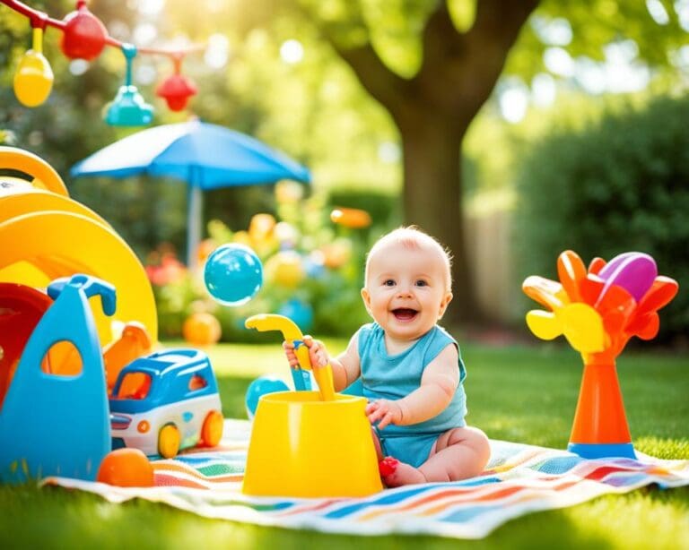 Welk speelgoed is het beste voor buiten voor baby's?