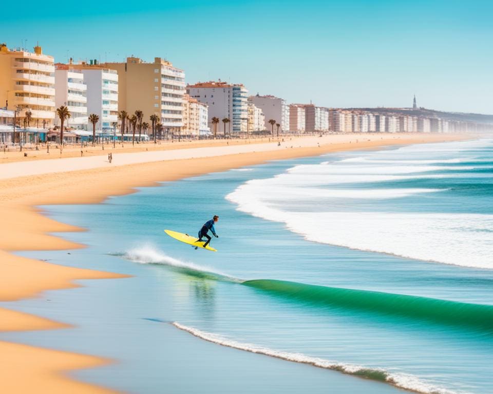 Beste spots voor wingfoilen in Costa da Caparica