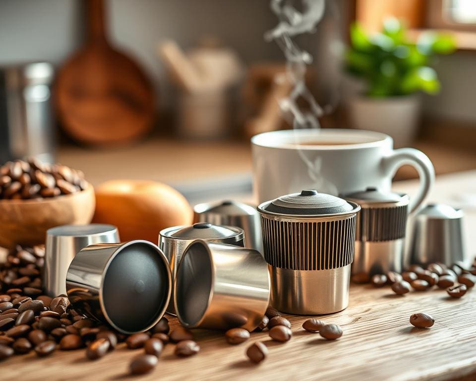 Herbruikbare koffiecapsules voor milieuvriendelijk koffiezetten