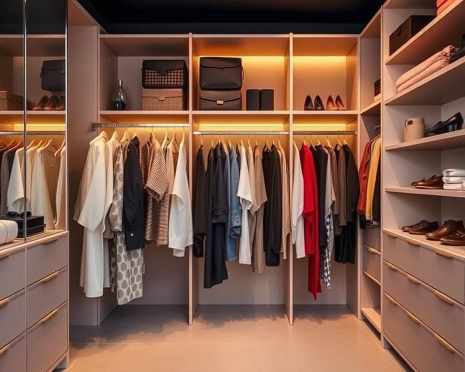 Moderne kledingrekken voor een georganiseerde garderobe