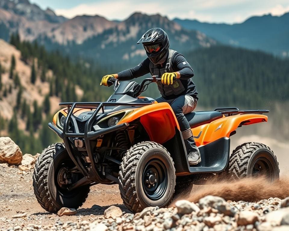 Veiligheidsstrategieën voor quad-rijders in uitdagend terrein