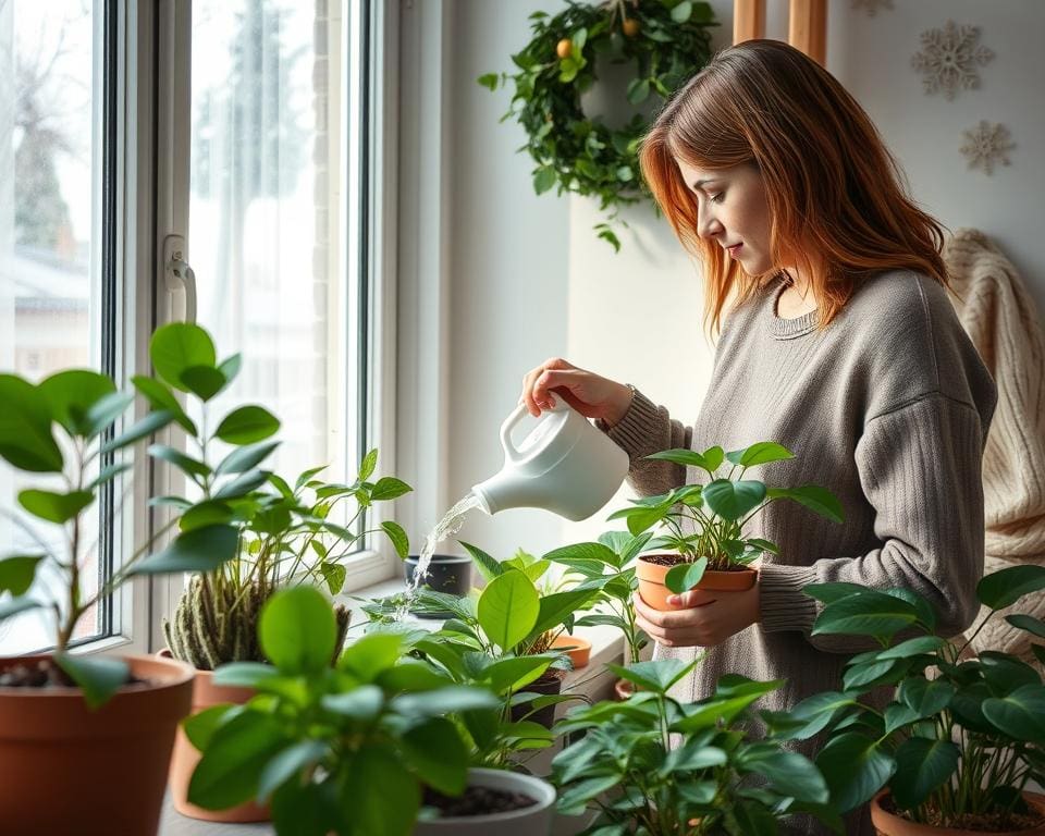 Wat zijn de beste manieren om huisplanten te verzorgen in de winter?