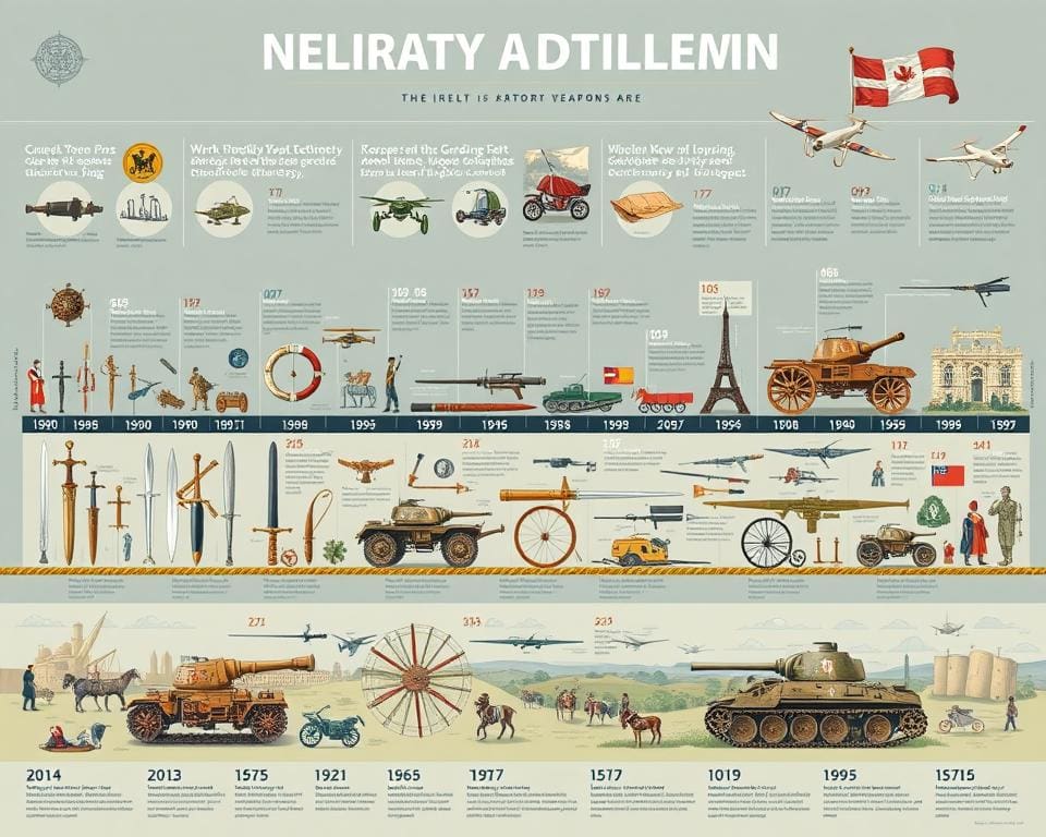 historische ontwikkeling van defensietechnologie