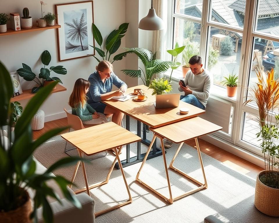 voordelen van opklapbare bijzettafels