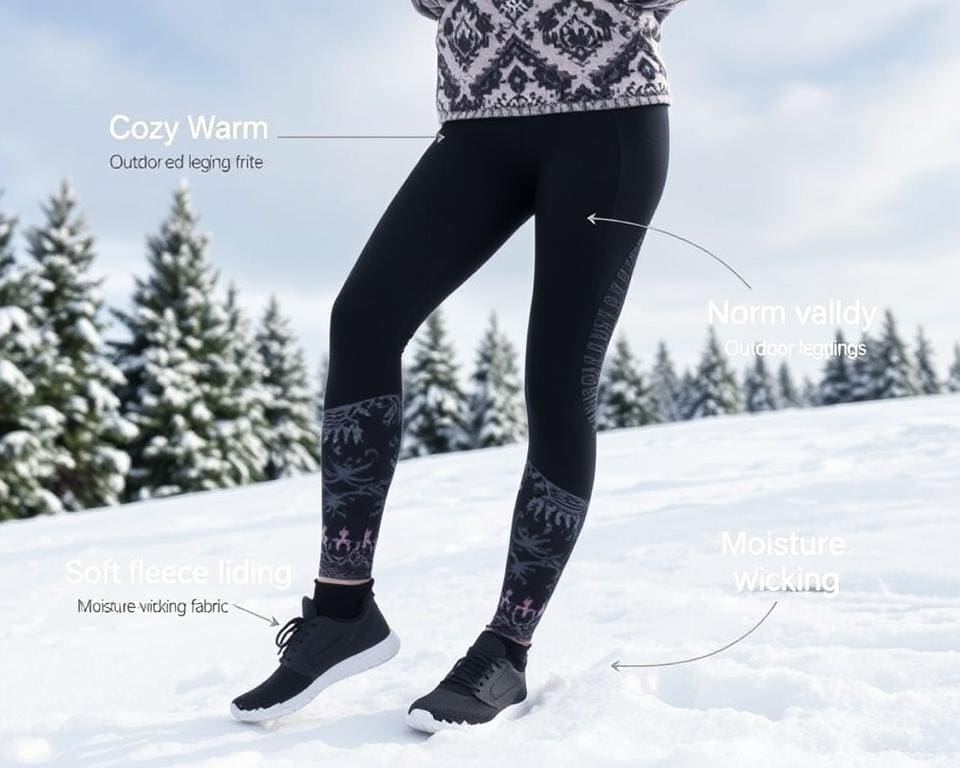 warme leggings voor buitenactiviteiten in de winter