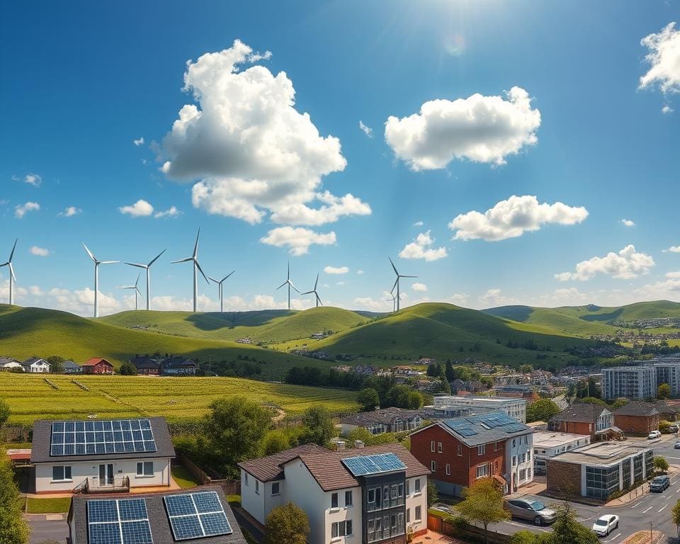 windturbines energiebesparing impact op huishoudens invloed op bedrijven