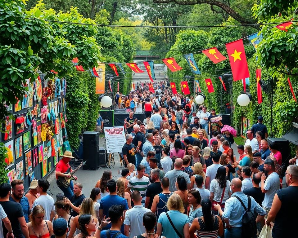 Festivaldag vol kunst, muziek en straatoptredens