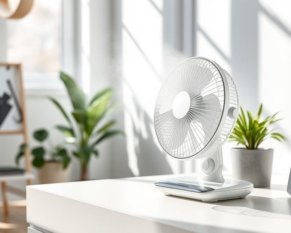 Tafelventilatoren met mistfunctie voor extra koelte