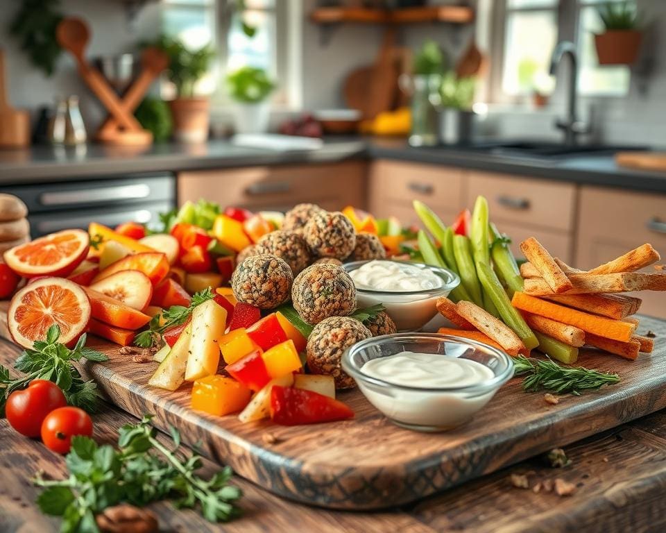 zelfgemaakte snacks